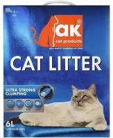 AK Cat Ultra Strong Clumping Комкующийся наполнитель бентонитовый без запаха 6л