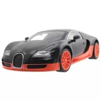 Легковой автомобиль KidzTech Bugatti 16.4 Super Sport (85111), 1:16, черный/оранжевый