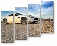 Модульная картина Aston-Martin в пустыни120x104