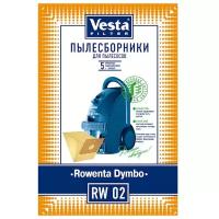 Мешки-пылесборники Vesta filter RW 02 для пылесосов ROWENTA, 5 шт + 1 фильтр