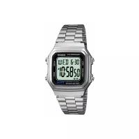 Наручные часы CASIO A178WA-1A, серый, серебряный