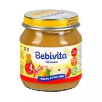 Пюре Bebivita яблоко (с 4 месяцев) 100 г, 1 шт