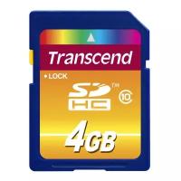 Карта памяти SDHC 4GB Transcend Class 10