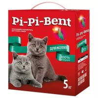 Комкующийся наполнитель Pi-Pi Bent для котят, 5 кг