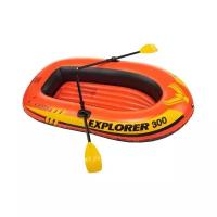 Лодка надувная INTEX EXPLORER 300 SET, 3-мест.+ ручной насос, пластиковые весла