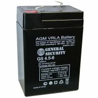 Аккумулятор General Security GSL 4.5-6 (6V / 4.5Ah) ИБП / весы / касса / фонарик / электромобиль / геодезия