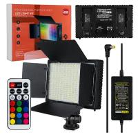 Светодиодная панель со шторками для фотосъемки LED-600 RGB