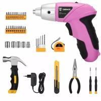 Аккумуляторная отвертка DEKO DKS4 и набор 36 Tools Kit