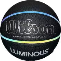 Баскетбольный мяч Wilson LUMINOUS. Размер 7. Black. Indoor/Oudoor