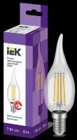 Лампа светодиодная IEK 360° CВ35 свеча на ветру 4000К, E14, CB35, 7 Вт, 4000 К