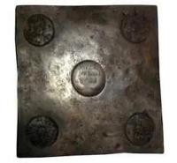 Квадратная медная плата рубль 1726 года копия монеты Екатерина 1 арт. 02-2047