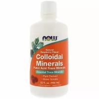 Now Foods Коллоидные минералы с натуральным вкусом малины 32 жидких унций (946 мл)