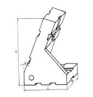 Опора угловая 45х30х68 10° правая, под паз 8мм (ДСПМ2-34) (восстановленная) (шт)