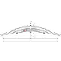 Рессора задняя для Урал 4320, 55571, 532361 9 листов