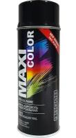 Эмаль-аэрозоль черная матовая MAXI COLOR RAL9005 0.4л