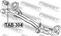 С/блок задней балки, TAB304 FEBEST TAB-304