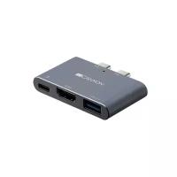 Адаптер Canyon 3-in-1 DS-1 Thunderbolt 3 Multiport Docking Station