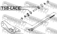 втулка реактив.тяги Toyota Lite/Townace Noah V SR, TSBLACE FEBEST TSB-LACE