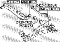 Сайл-блок.прод.рычага Mitsubishi Lancer CS 00-09, MAB072 FEBEST MAB-072