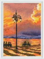 Романтика заката #M1025 РТО Набор для вышивания 13.5 х 19 см Счетный крест