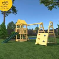 Детская деревянная игровая площадка CustWood Junior J10 для дачи и улицы