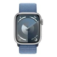 Умные часы Apple Watch Series 9 45mm Aluminium Case with Sport Loop Silver/Blue