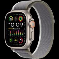 Apple Умные часы Apple Watch Ultra 2, 49 мм, M/L, Trail Loop, Green/Gray (MRF43)