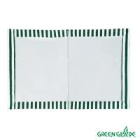 Стенка для садового тента Green Glade 1,95х2,95м полиэстер с москитной сеткой зеленая