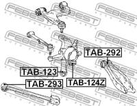 С/блок заднего поворотного кулака, TAB123 FEBEST TAB-123