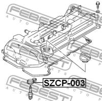 Прокладка свечного канала, SZCP003 FEBEST SZCP-003