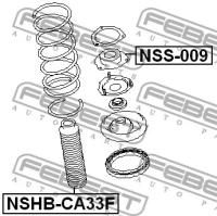 Пыльник передн.амортиз. Nissan Primera P12 01-07, NSHBCA33F FEBEST NSHB-CA33F