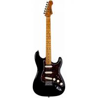 JET JS-300 BK электрогитара, Stratocaster, корпус липа, 22 лада,SSS, tremolo, цвет BK