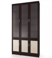 Книжный шкаф Лайн - 6 120x32x220 фабрика «Мебель Лэнд 24»