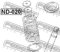 отбойник амортизатора подвески, ND020 FEBEST ND-020