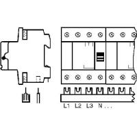 Фазовая шина 4-полюсная 10мм² 213мм SZ-PSB 61 N – ABB – GHV0360874R0039 – 4012233550203