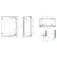 Шкаф распределительный 747x536x300мм IP66 NSYPLM75TG – Schneider Electric – 3606480776724