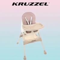 Детский стульчик для кормления Kruzzel 3in1,розовый