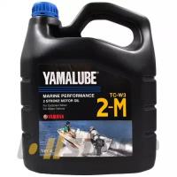 Моторное масло YAMAHA Yamalube 2-M TC-W3 Marine Mineral Oil, 4л