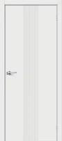 Дверь Граффити-21 Super White Браво, Bravo 200*70 + коробка и наличники