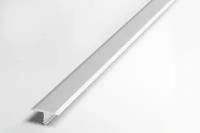 Порожек для напольного покрытия Т-образный 20 мм, длина 2,7 м, профиль алюминиевый ЛС 10, окрас белый 016