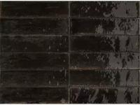 Керамогранит MARAZZI LUME Black Lux M6RP, 6x24 см, черный, глянцевый