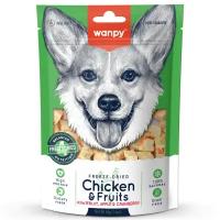 Wanpy Dog сублимированное лакомство для собак с курицей и фруктами - 40 г