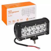 Фара светодиодная (балка) двухрядная, 12LED направленный свет, 36W (165х78х65) 12/24V (ALED045)