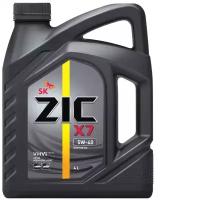 Моторное масло ZIC X7 5W-40 синтетическое 4 л