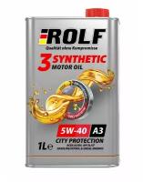 Масло моторное rolf 3-synthetic синтетическое 1л