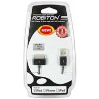 Кабель USB Robiton зарядный App01 Charge&Sync cable iPhone/iPad BL1 [Ap+30pin-D-1.5]