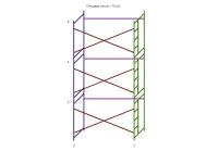 Леса строительные (ДхВ) 3х6 метра без настилов