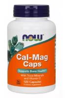 Минералы NOW Cal-Mag Caps 120 капс
