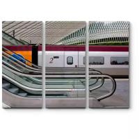 Модульная картина Picsis Эскалатор и поезд (60x43)
