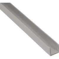 Швеллер алюминиевый 10х10х10х1.5х2000 мм серебро